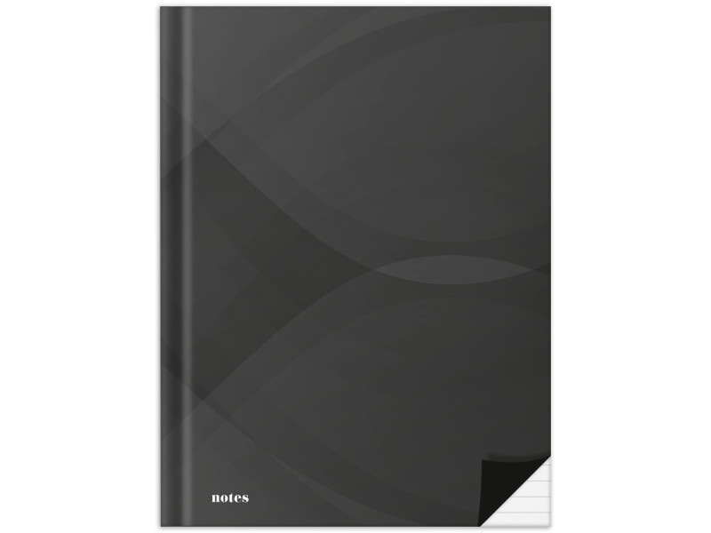 RNK Verlag Cahier 'notes carbon black', A4, ligné