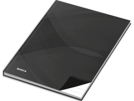 RNK Verlag Cahier 'notes carbon black', A4, ligné