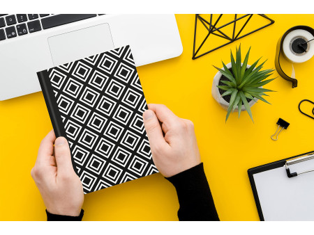 RNK Verlag Cahier 'Black & White Rhombus', A5, pointillé