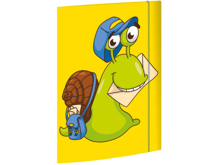 RNK Verlag Chemise à élastique 'Escargot', en carton, jaune