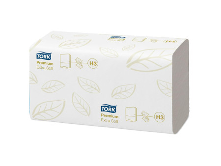 TORK Essuie-mains premium, 226 x 230 mm, pliage en Z, blanc