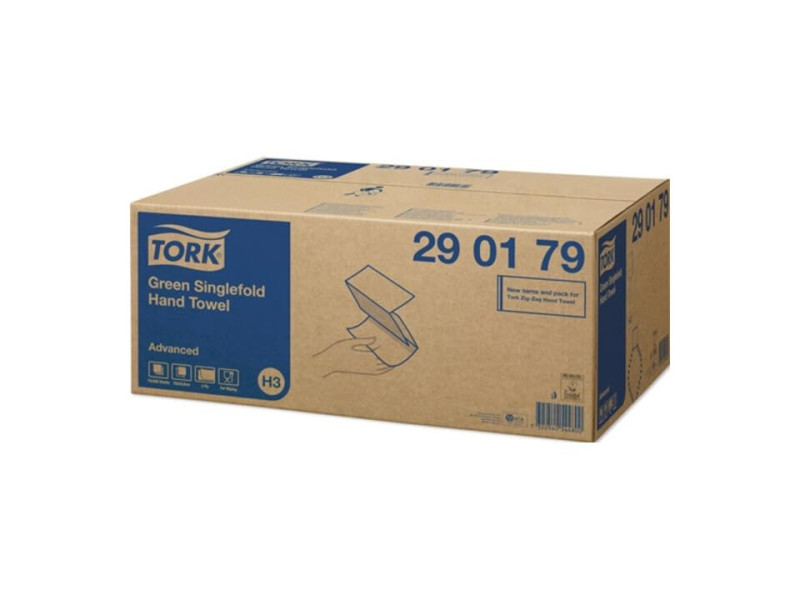 TORK Essuie-mains, 248 x 230 mm, pli en Z, vert