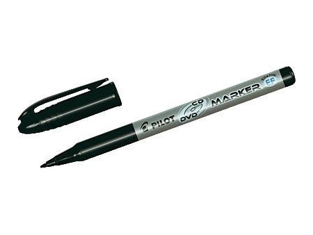 PILOT Marqueur CD/DVD BEGREEN permanent, noir