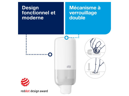TORK Distributeur de savon, pour savon mousse, blanc