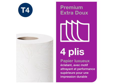TORK Papier toilette, 4 couches, blanc