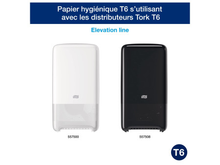 TORK Papier toilette rouleau Midi, 3 couches, 70 m, blanc