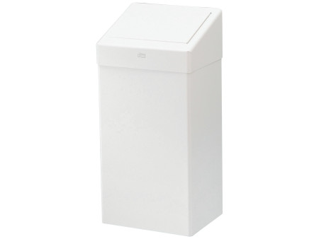 TORK Poubelle, métal, 50 litres, blanc