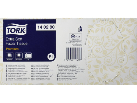 TORK Mouchoir en papier, extra doux, 2 couches, blanc