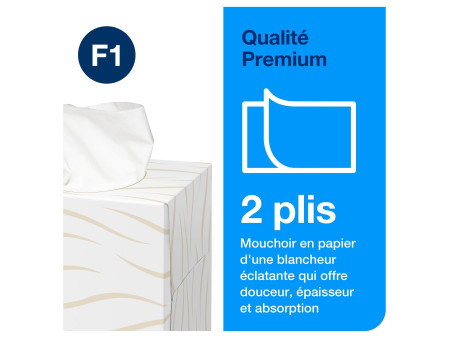 TORK Mouchoir en papier, extra doux, 2 couches, blanc