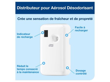 TORK Diffuseur d'aérosol désodorisant, blanc