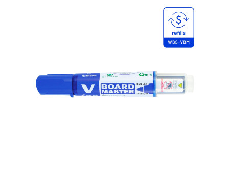 PILOT Marqueur V BOARD MASTER, pointe ogive, moyen, bleu