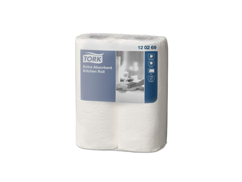 TORK Rouleau de papier essuie-tout, 2 couches, blanc