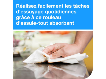 TORK Rouleau de papier essuie-tout, 3 couches, blanc