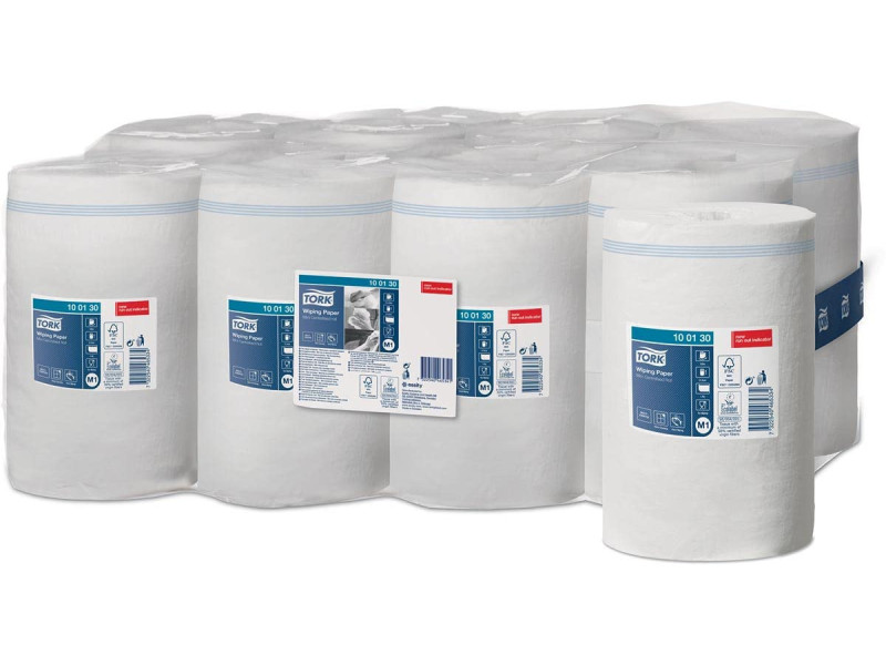 TORK Rouleau nettoyant multi-usage, 1 couche, 120 m, blanc