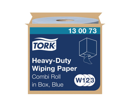 TORK Rouleau nettoyant multi-usage, 2 couches, 170 m, bleu