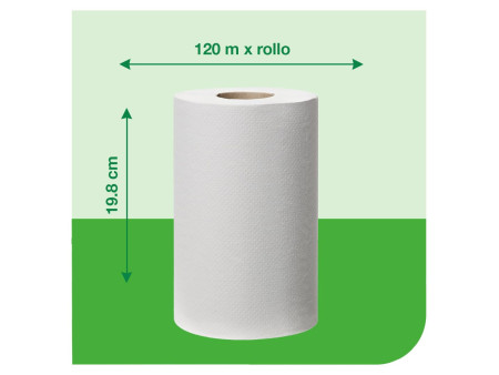 TORK Reflex Rouleau nettoyant multi-usage, 120,1 m, blanc