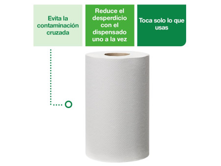 TORK Reflex Rouleau nettoyant multi-usage, 120,1 m, blanc