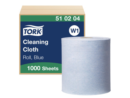 TORK Rouleau nettoyant multi-usage, 1 couche, 380 m, bleu