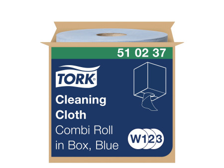 TORK Rouleau nettoyant multi-usage, 1 couche, 152 m, bleu