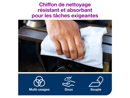 TORK Rouleau nettoyant multi-usage, 1 couche, 152 m, bleu