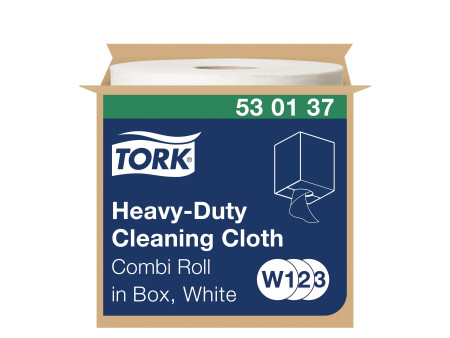 TORK Rouleau nettoyant multi-usage, 1 couche, 106,4 m, blanc