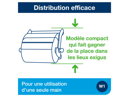 TORK Distributeur mural de papier nettoyant, rouge