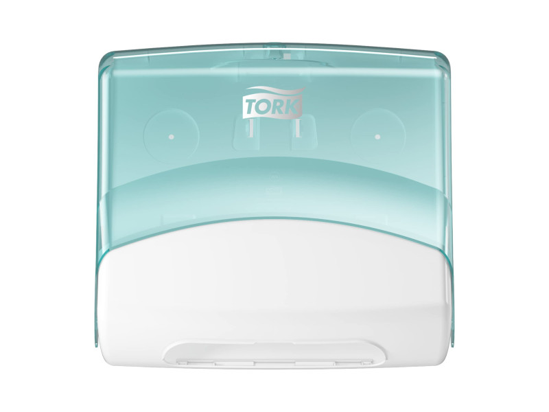 TORK Distributeur de chiffons de nettoyage, turquoise/blanc