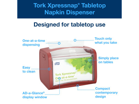 TORK Xpressnap Distributeur de serviettes SIGNATURE LINE