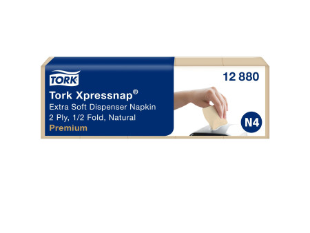 TORK Xpressnap Serviette, 213 x 165 mm, blanc naturel