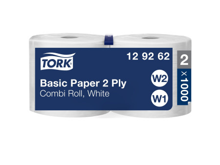 TORK Rouleau nettoyant multi-usage, 2 couches, 340 m, blanc