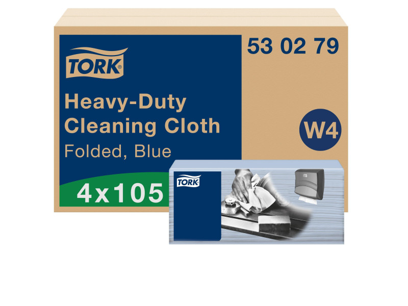 TORK Chiffon de nettoyage tout usage, 415 x 355 mm, bleu