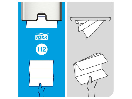 TORK Xpress Essuie-mains interfolié, 210x255mm, pliage en Z
