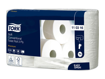 TORK Papier toilette, 2 couches, blanc