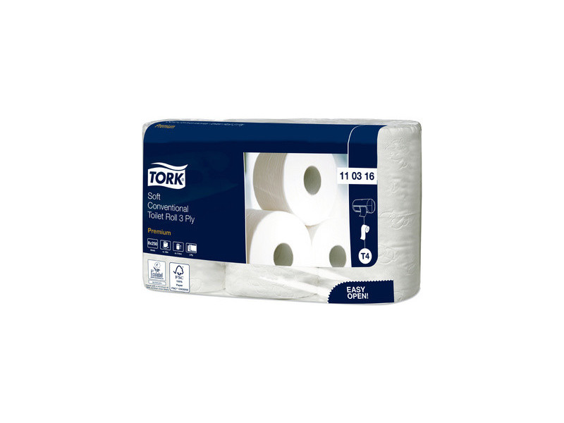 TORK Papier toilette, 2 couches, blanc