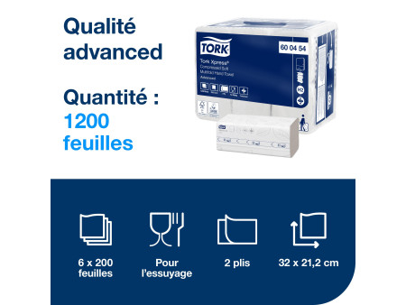 TORK Xpress Essuie-mains interfolié, 212 x 320 mm, pliage W