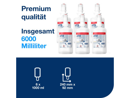 TORK Savon mousse pour décontamination des mains, 1.000 ml