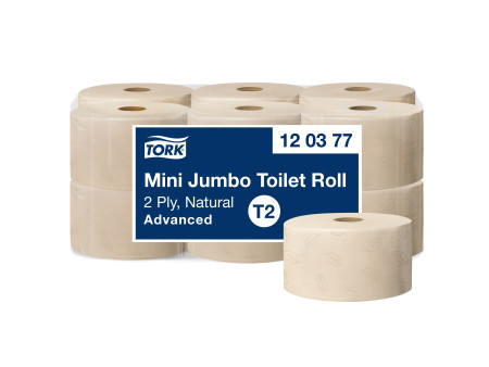 TORK Papier toilette en mini-rouleau Jumbo, 170 m, naturel