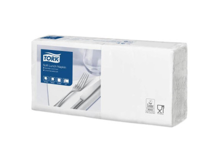 TORK Serviette Lunch, 328 x 325 mm, 3 couches, blanc