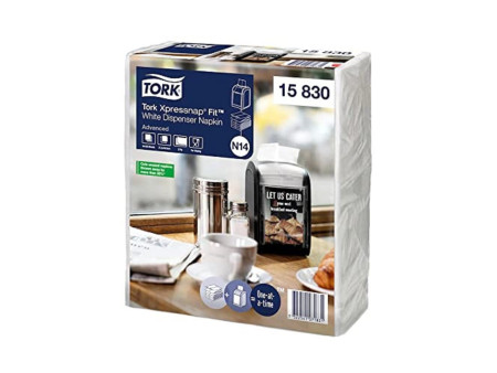 TORK Xpressnap Fit Serviette, 213 x 165 mm, blanc