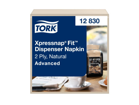 TORK Xpressnap Fit Serviette, 213 x 165 mm, naturel