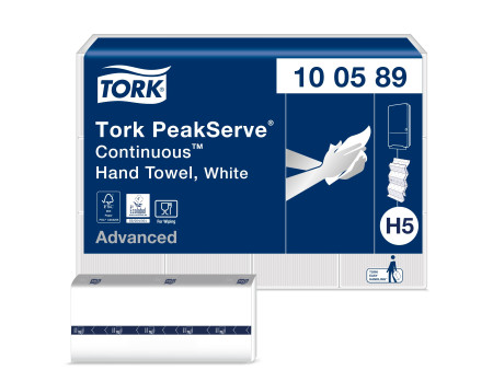 TORK PeakServe Essuie-mains continu, 201 x 225 mm, blanc