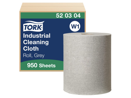 TORK Rouleau de papier nettoyant industriel, 361 m, gris