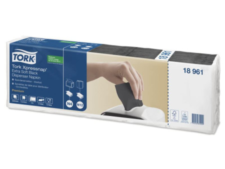 TORK Xpressnap Serviette, 213 x 165 mm, noir