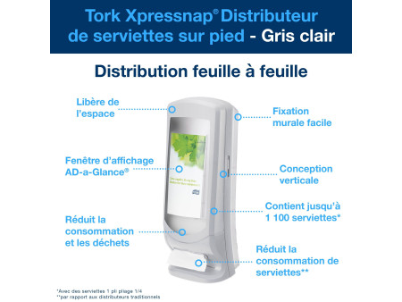 TORK Xpressnap Distributeur de serviettes SIGNATURE LINE