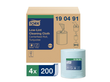 TORK Rouleau nettoyant multi-usage, 1 couche, 60m, turquoise
