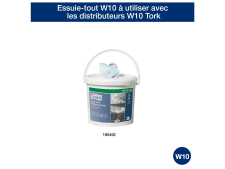 TORK Rouleau nettoyant multi-usage, 1 couche, 60m, turquoise