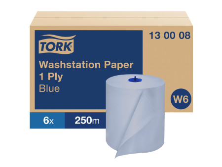 TORK Rouleau nettoyant multi-usage, 1 couche, 250 m, bleu