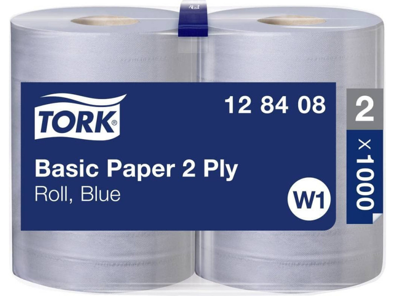TORK Rouleau nettoyant multi-usage, 2 couches, 340 m, bleu