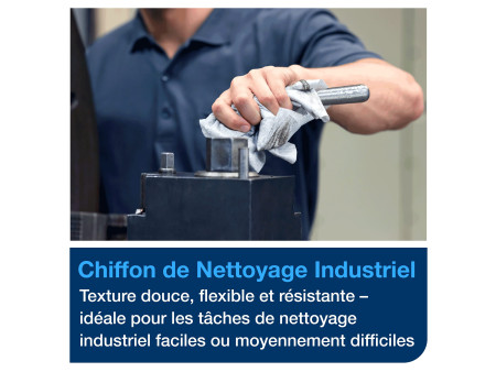 TORK Chiffon de nettoyage industriel, 415 x 355 mm, gris