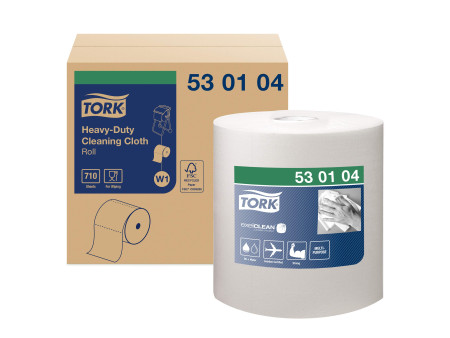 TORK Rouleau nettoyant multi-usage, 270 m, blanc